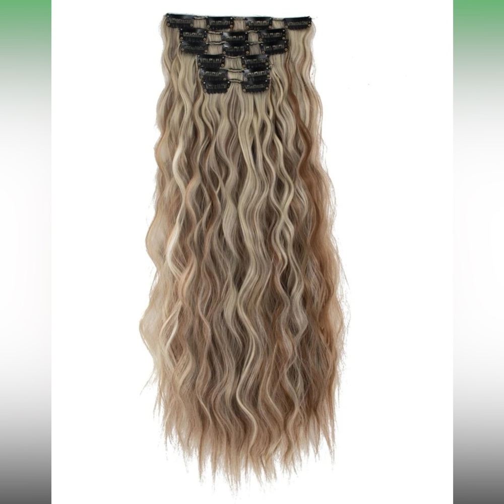 Clip Long Synthetic Hair Extensions